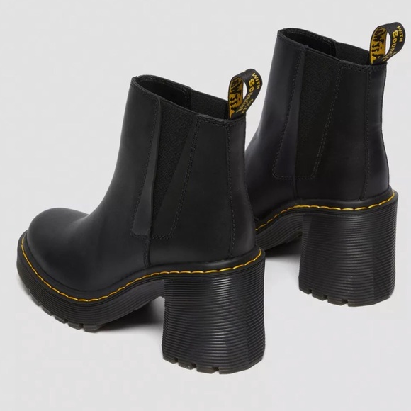 NWT Dr. Marten Spence Leather Flared Heel Chelsea Boots - Picture 6 of 15